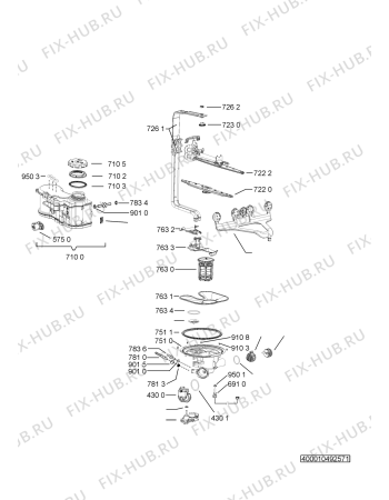 Схема №1 ADP 9070 IX с изображением Электропитание для посудомоечной машины Whirlpool 481072645081