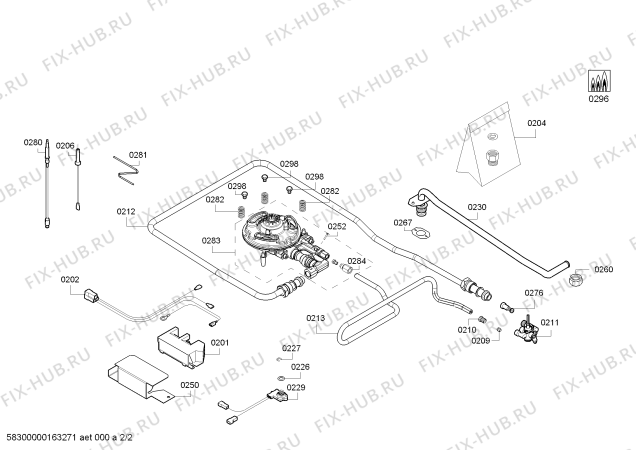 Взрыв-схема плиты (духовки) Siemens ER326AB70N 1W C30F IH5 SE PROFI - Схема узла 02