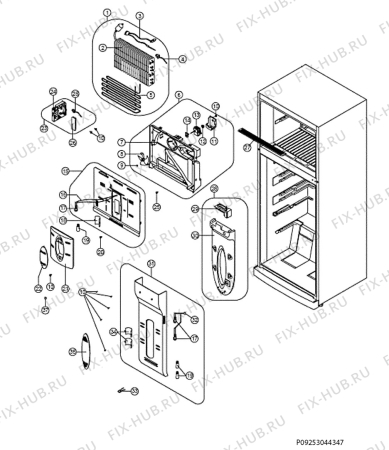 Взрыв-схема холодильника Aeg Electrolux S85440DT - Схема узла Section 2
