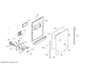 Схема №1 SRV55T34EU с изображением Передняя панель для посудомойки Bosch 00677265
