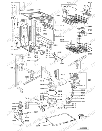 Схема №2 GSX 7411 с изображением Панель для посудомоечной машины Whirlpool 481245372215