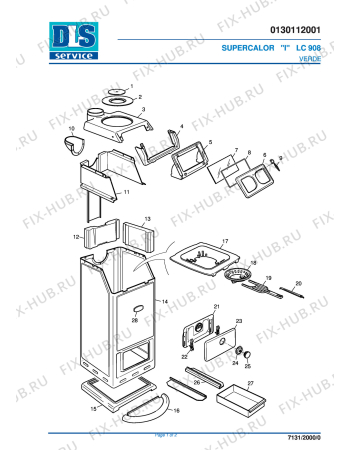 Схема №1 LC 903 BLU с изображением Всякое для комплектующей DELONGHI 681419