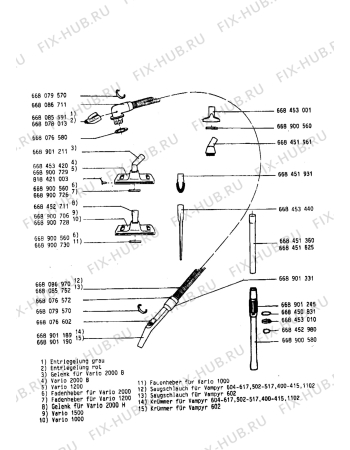 Схема №1 VAMPYR408 с изображением Гидрошланг для мини-пылесоса Aeg 8996680780138