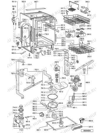 Схема №1 ADP 1830/5 IXM с изображением Обшивка для посудомоечной машины Whirlpool 481245373025