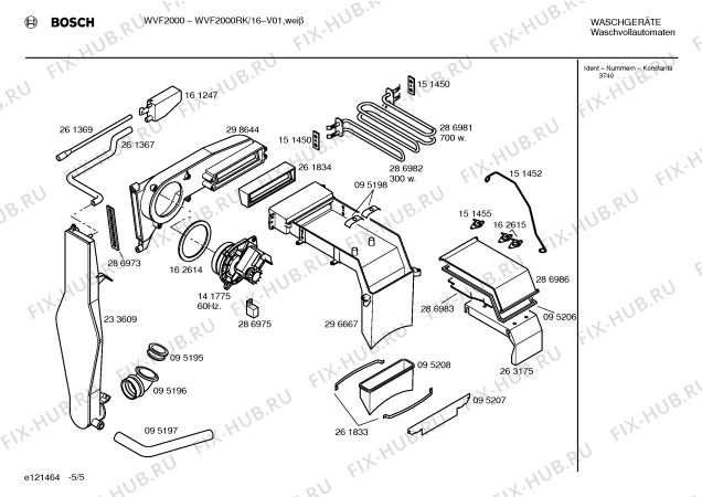 Схема №2 WVF2000RK BOSCH WVF2000 с изображением Часовой механизм для стиралки Bosch 00169218