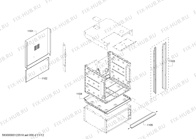 Схема №4 MEMCW271ES с изображением Регулировочная плата для плиты (духовки) Bosch 00682497