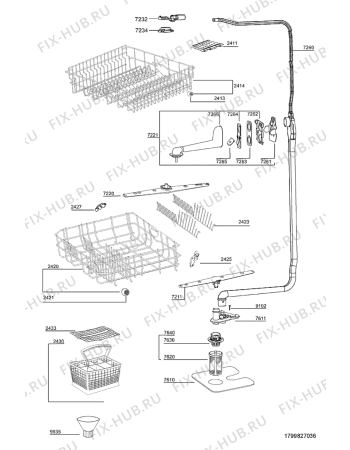 Схема №3 ADG 4550/2 NB с изображением Панель для посудомойки Whirlpool 481244011526