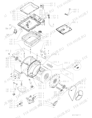 Схема №1 WMTL 601 L CIS с изображением Декоративная панель для стиралки Whirlpool 481010749004