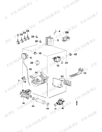 Взрыв-схема стиральной машины Zanussi WTJ1388V - Схема узла Electrical equipment 268