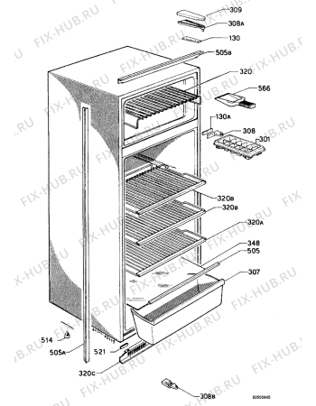 Взрыв-схема холодильника No Brand ZOP23 - Схема узла Housing 001