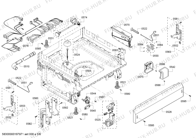 Схема №3 S36KMM36N Kenmore с изображением Панель управления для посудомоечной машины Bosch 00775400