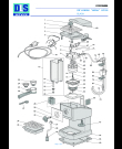 Схема №1 EC155 с изображением Электропитание для электрокофеварки DELONGHI 7313275309