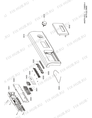 Схема №3 AWZ FS 614 с изображением Тумблер для стиралки Whirlpool 480113100429