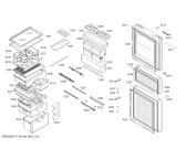 Схема №1 KK28A4650W с изображением Выдвижной ящик для холодильной камеры Siemens 00710834
