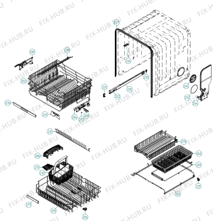 Взрыв-схема посудомоечной машины Gorenje GDV652XL (365251, DW90.2) - Схема узла 04