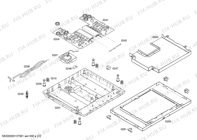 Взрыв-схема плиты (духовки) Bosch PIL645R14E BO.3I.60.SQ.28S.X.Bas - Схема узла 02