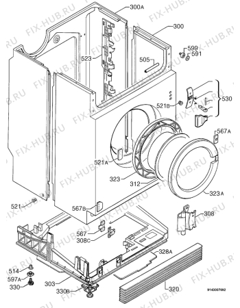 Взрыв-схема стиральной машины Rex LI101JE - Схема узла Housing 001