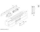 Схема №3 SMU58T42SK с изображением Передняя панель для посудомойки Bosch 00706395