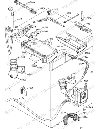 Взрыв-схема стиральной машины Privileg 016765 0 - Схема узла Hydraulic System 272