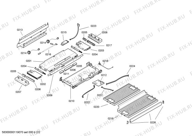 Схема №1 AF280160 с изображением Планка ручки для электровытяжки Bosch 00438910