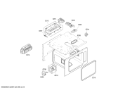 Схема №1 BS221110 с изображением Рамка для плиты (духовки) Bosch 00684056