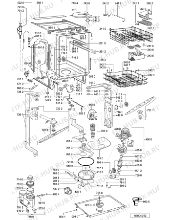 Схема №2 GSI 5519 WS с изображением Обшивка для электропосудомоечной машины Whirlpool 481245372828