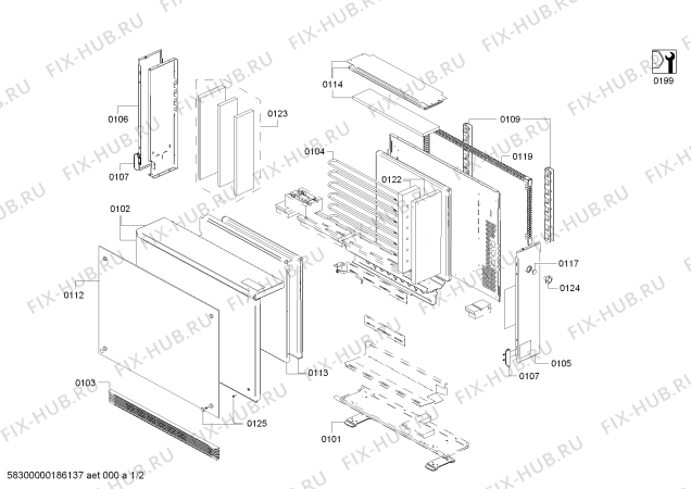 Схема №1 FSR30GW с изображением Слив для стиралки Bosch 11008652