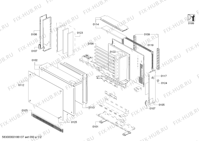 Схема №1 FSR35GS с изображением Изоляция для стиралки Bosch 00773000