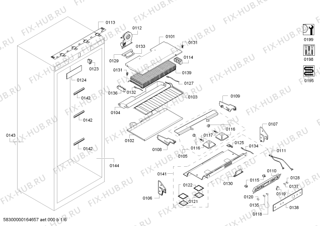 Схема №1 RC472200 с изображением Стеклопанель для холодильника Bosch 00661992