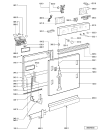 Схема №2 ADG 8532/1 AV с изображением Панель для электропосудомоечной машины Whirlpool 481245373207