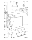 Схема №2 GSF 8971 WS с изображением Модуль (плата) управления для посудомоечной машины Whirlpool 481221478889