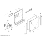 Схема №3 DI460130 с изображением Передняя панель для посудомоечной машины Bosch 00449702