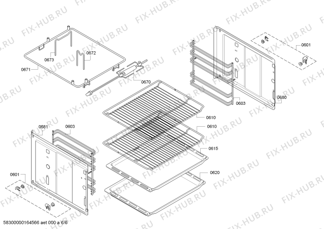 Схема №5 HB43LB550F с изображением Панель управления для плиты (духовки) Siemens 00700283