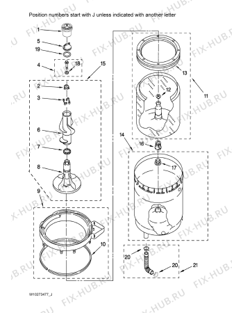 Схема №5 YMET3800TW2 с изображением Соединительный элемент для стиральной машины Whirlpool 481950618089