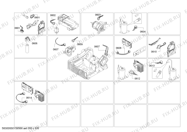 Схема №3 WT48Y700IT IQ890 blueTherm с изображением Модуль управления, запрограммированный для электросушки Siemens 00629879