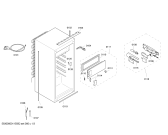 Схема №1 K6854X8 с изображением Внешняя дверь для холодильника Bosch 00243908