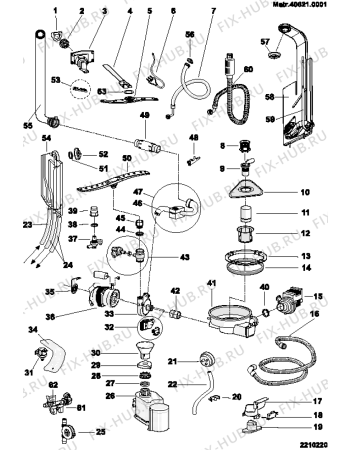 Схема №2 LVA1256AN (F033610) с изображением Регулятор для посудомоечной машины Indesit C00112172