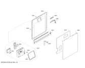 Схема №3 SMS53A02GB с изображением Панель управления для посудомойки Bosch 00705364