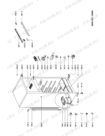 Схема №1 DPA 351/G с изображением Запчасть для холодильной камеры Whirlpool 481940118899