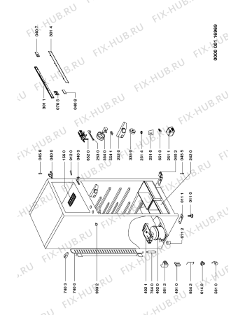 Схема №1 DPA 351/G с изображением Запчасть для холодильной камеры Whirlpool 481940118898