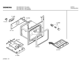 Схема №2 HB11124EU с изображением Передняя часть корпуса для духового шкафа Siemens 00361835