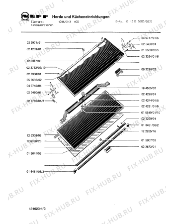 Взрыв-схема плиты (духовки) Neff 1313155803 1056/313HCS - Схема узла 03
