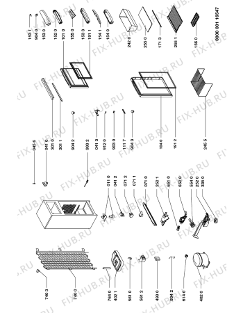 Схема №1 ART 910/G с изображением Декоративная панель для холодильной камеры Whirlpool 481946089233