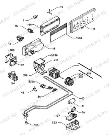 Взрыв-схема посудомоечной машины Juno JSI6960E - Схема узла Electrical equipment