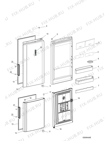 Схема №3 HF6180W (F088493) с изображением Другое для холодильника Indesit C00509525