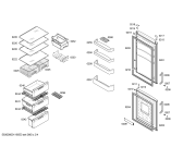 Схема №2 KG36NX40FF с изображением Дверь морозильной камеры для холодильника Siemens 00477211
