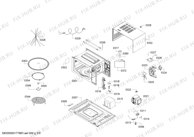 Схема №2 HMB45C463X с изображением Диод для микроволновой печи Bosch 00632599