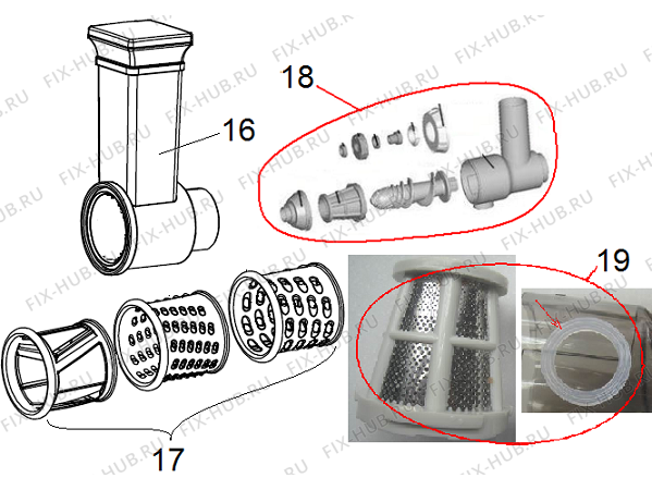 Взрыв-схема мясорубки Gorenje MG2000SJE (513716, LW6107G1) - Схема узла 03