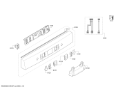 Схема №3 SMS50M02EX SilencePlus с изображением Панель управления для посудомоечной машины Bosch 00708221