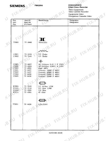 Схема №15 FM628N4 с изображением Компакт-диск Siemens 00755290